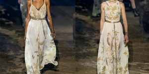 Quá trình tạo tác nhuộm thiên nhiên trên váy áo Xuân Hè 2020 của Dior