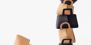 Một sáng tạo từ Nendo: Chiếc túi gấp làm từ một mảnh da cắt laser