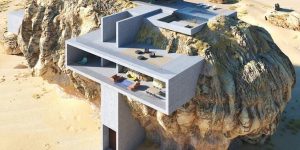 Ngôi nhà mọc ra từ khối đá khổng lồ: Kiệt tác của thiên tạo và nhân tạo