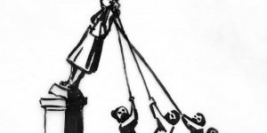 Banksy đề xuất tác phẩm mới thay thế cho bức tượng Edward Colston vừa bị lật đổ