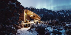 Biệt thự trắng ẩn dật giữa đỉnh núi hoang sơ của Na Uy