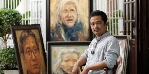 51 tranh chân dung văn nghệ sĩ trong sách và triển lãm Vọng của Trần Thế Vĩnh