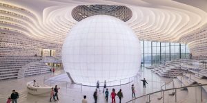 Chiêm ngưỡng thư viện như con mắt khổng lồ tại Thiên Tân, Trung Quốc