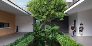 Nhà Hóc Môn: Sự tương phản giữa kiến trúc các khối hộp hiện đại và mái đá