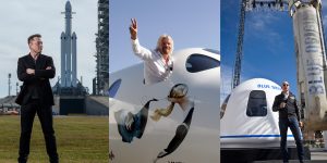 Elon Musk, Jeff Bezos và Richard Branson: Đo độ dẫn đầu của những tỷ phú trong cuộc đua không gian
