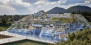 Burberry trình làng cửa hàng pop-up phản chiếu dãy núi hùng vĩ ở đảo Jeju