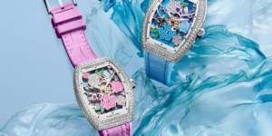 Franck Muller Vanguard Rose Skeleton: Khi vẻ kiều diễm của phái đẹp lên ngôi