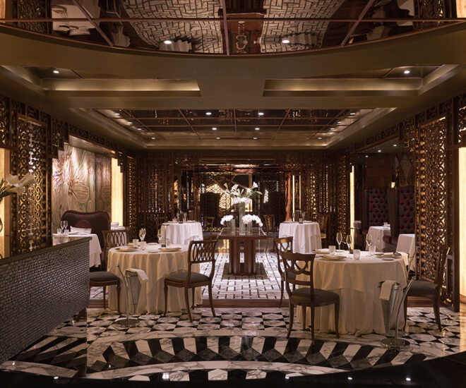 khu vực ăn uống chính trong nhà hàng da vittoria saigon