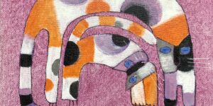 Mèo trong Bộ tranh Tết Quý Mão của Tào Linh