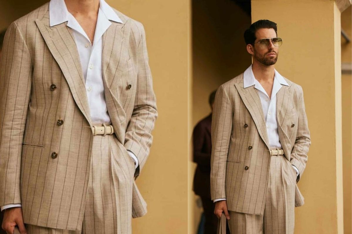 phối đồ - ngày Hè - thanh lịch sang trọng - tối giản - sơ mi Cuba - blazer - luxuo