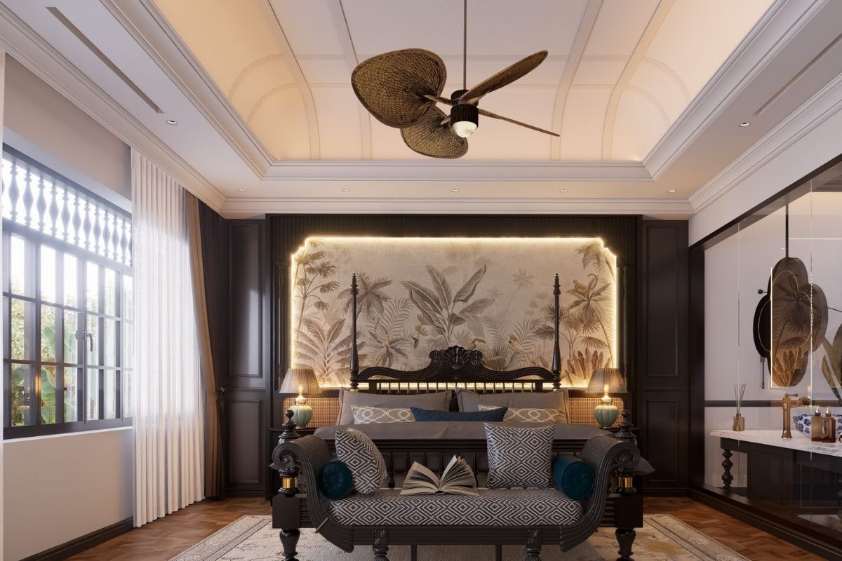 không gian sống - indochine - phong cách cổ điển - tinh thần hiện đại - mây tre nứa - sang trọng - luxuo 15