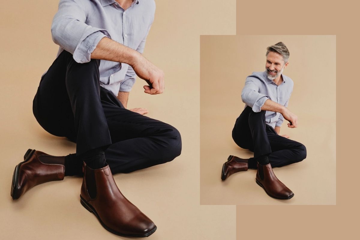 phối đồ - thời trang nghỉ dưỡng - trang phục đi biển - chelsea boots da bóng - luxuo fea